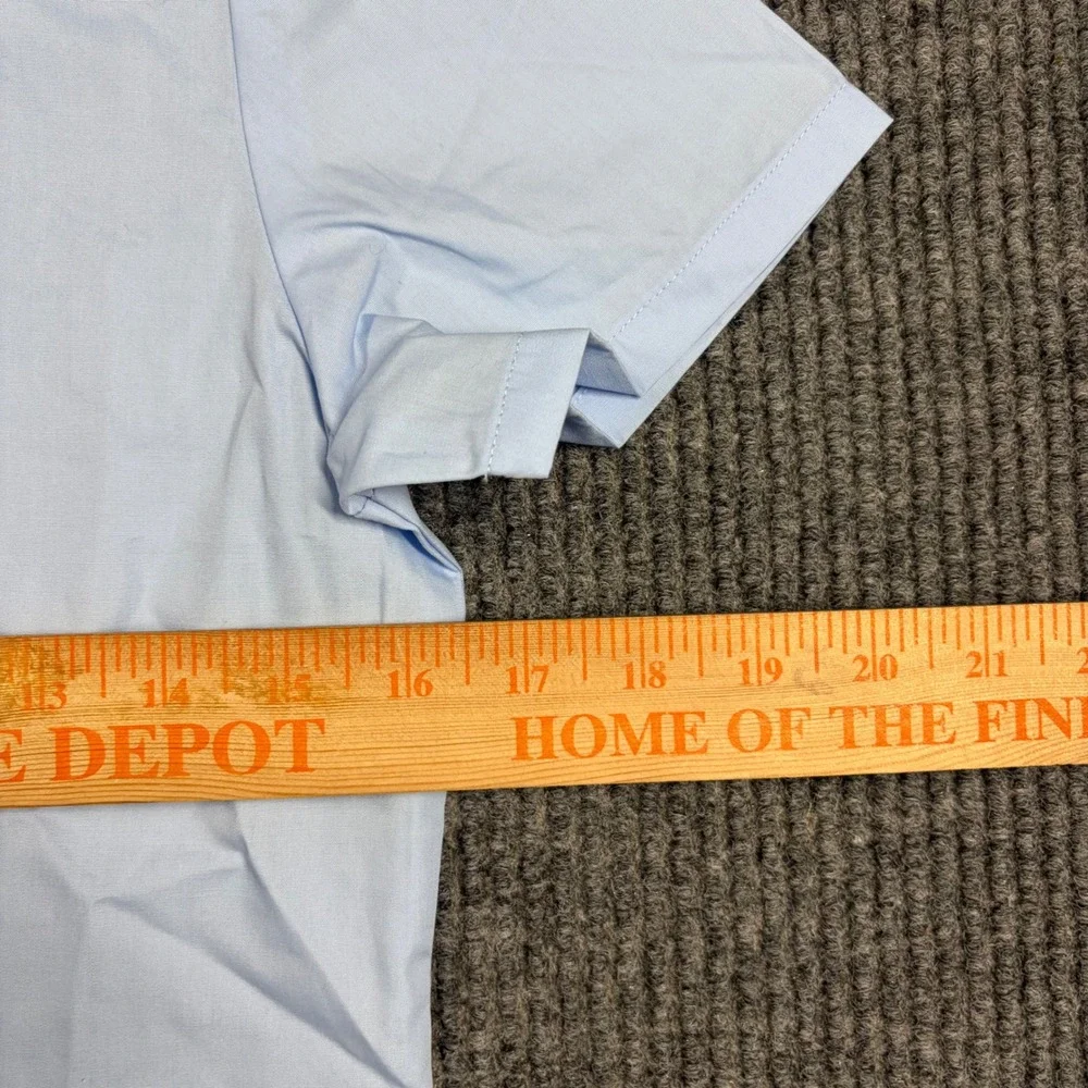 French Toast Girls Blue Short Sleeve Peter Pan Collar‎ School Shirt Size 12